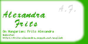 alexandra frits business card